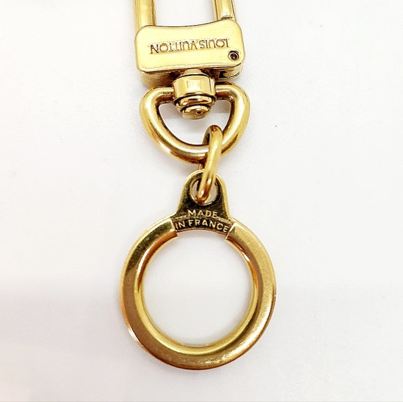 LOUIS VUITTON Pochette Extender Key Ring in Gold NIB - Picture 7 of 7
